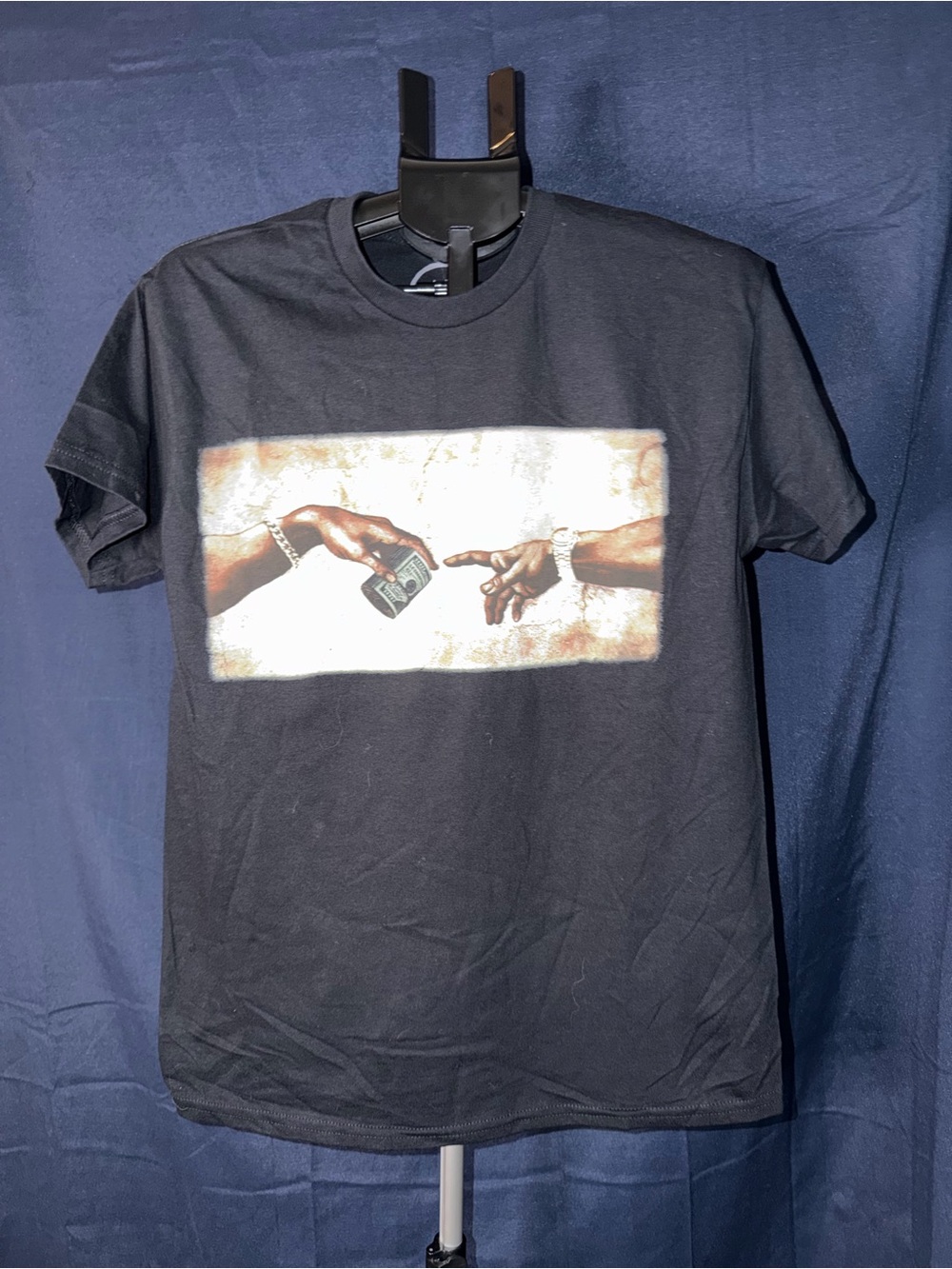 CVLA Graphic Money Exchange Tee Black Size Medium Streetwear Shirt